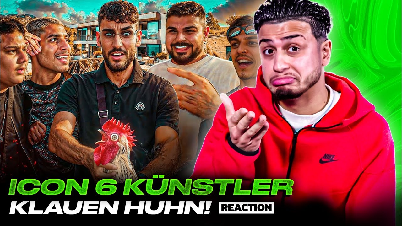 WIR WURDEN FAST ERSCH*SSEN ?! 😱 Icon 6 Künstler klauen Huhn! 🐔 ICON 6 RUNDE 2 VLOG 20 Reaction