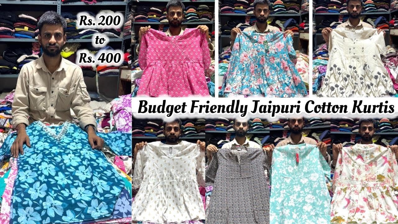 🔥 Chickpet Bangalore Wholesale Western Wear Jaipuri Kurtis & Tops From ₹200 Single Piece Available