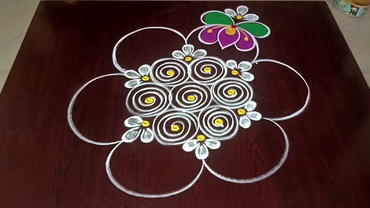 Friday rangolis design 🌺 ugadhi rangoli design 🌺 daily muggulu design 🪔 pandaga muggulu design 
