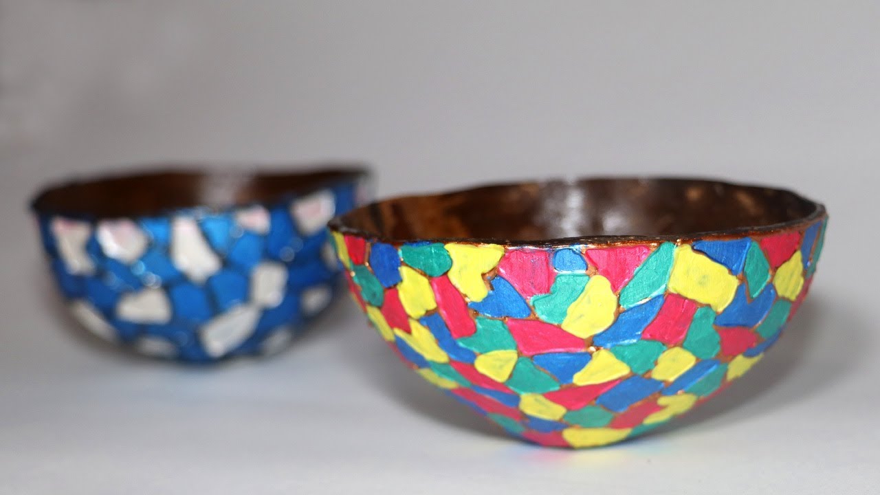 DIY Coconut Bowl | Best out of Waste Crafts | Little Crafties