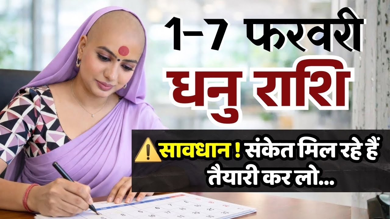 धनु 1-7 फरवरी राशिफल 2026 | फरवरी राशिफल |धनु राशिफल |Dhanu rashifal | February rashifal