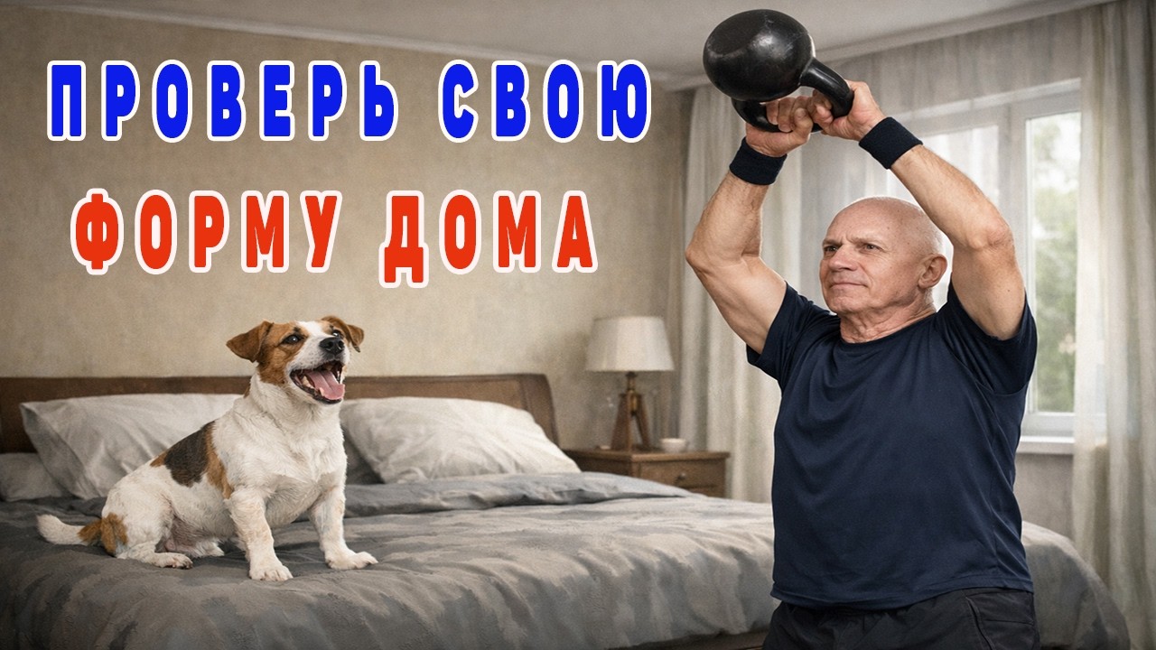 Сможешь 60 махов гирей? Простой тест твоей физической формы дома