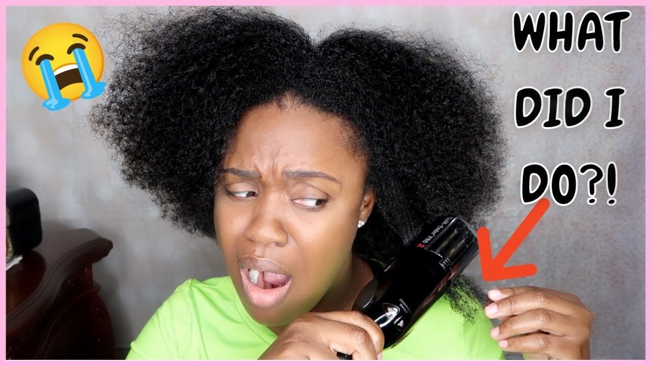 LORDT, I TRIED THE SPLIT END TRIMMER ON MY THICK TYPE 4 NATURAL HAIR 😳