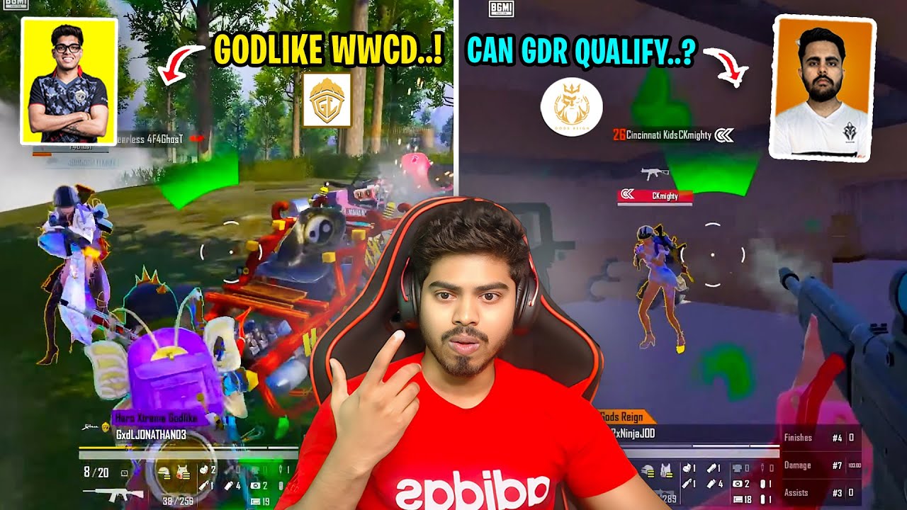 GODLIKE WWCD | CAN GDR QUALIFY..? | BGIS WILDCARD Day 2