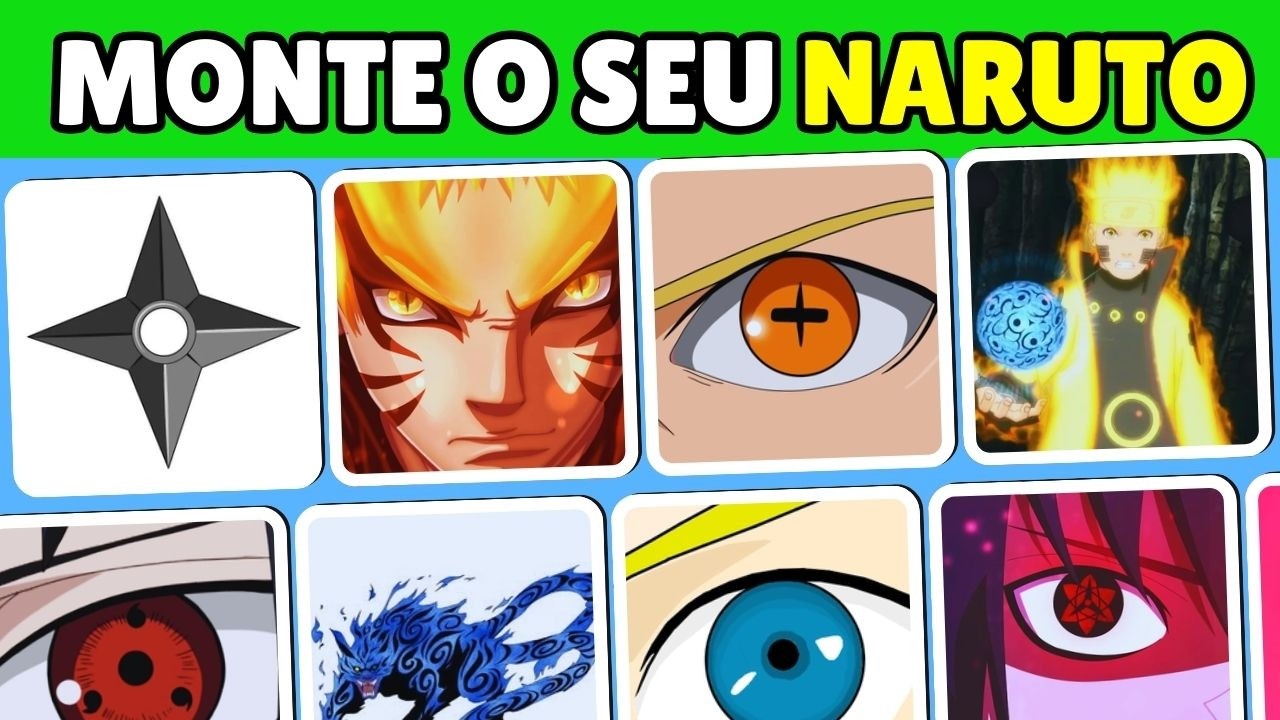 🦸‍♂️NARUTO⚡ MONTE O SEU SUPER HERÓI DA FOLHA 💪🚀  SASUKE  | CAPA | PODER | ROUPA | NOME| 🛠️#quiz