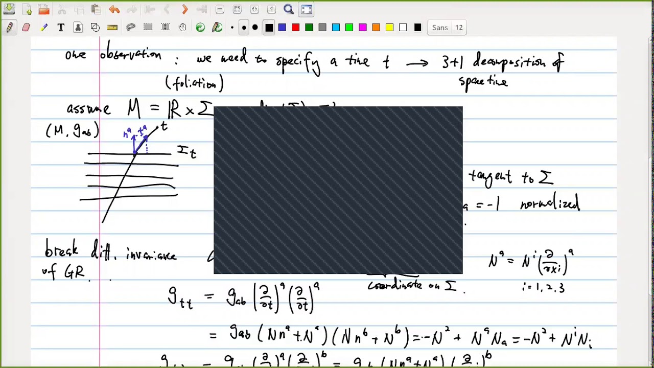 Introduction to Loop Quantum Gravity (圈量子引力) 2：ADM formalism 2