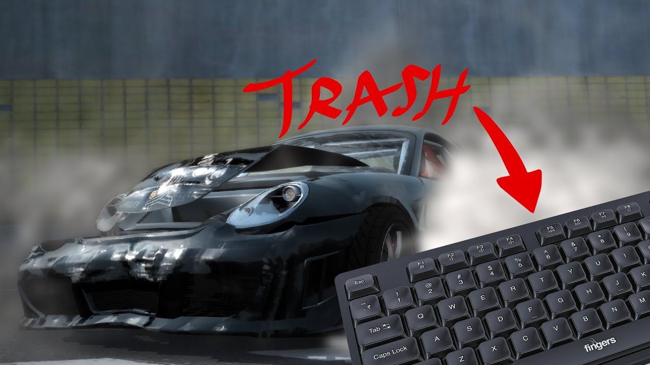The reason why you SHOULDN'T use a keyboard for a Simcade game.