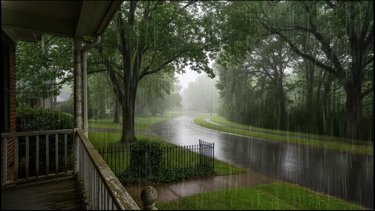 Calm Woodland Rain Sounds at Evening | Natural Ambience for Restful Sleep