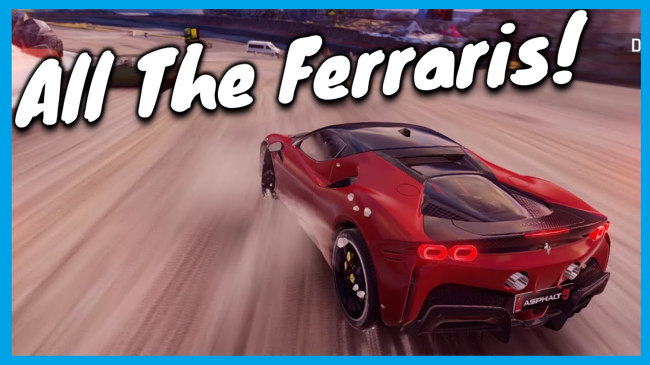 All The Ferraris In The Game! | Asphalt 9 Multiplayer ft. Ferrari