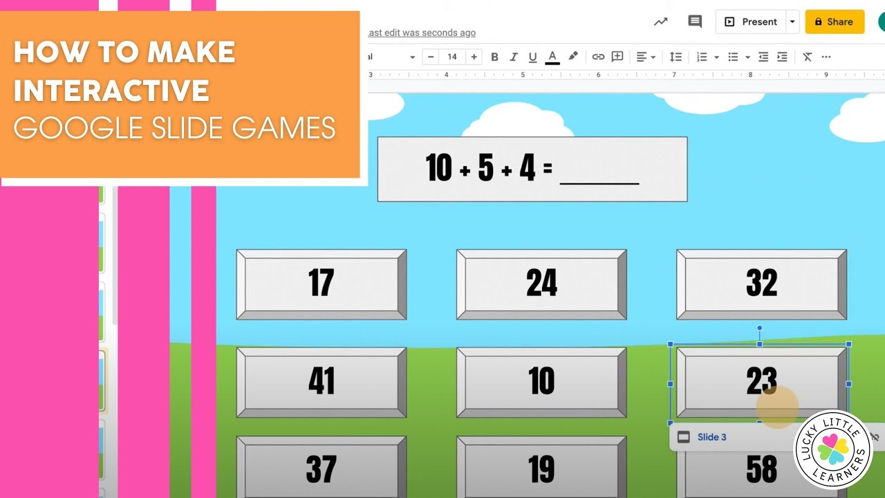 Как создавать интерактивные игры в Google Slide