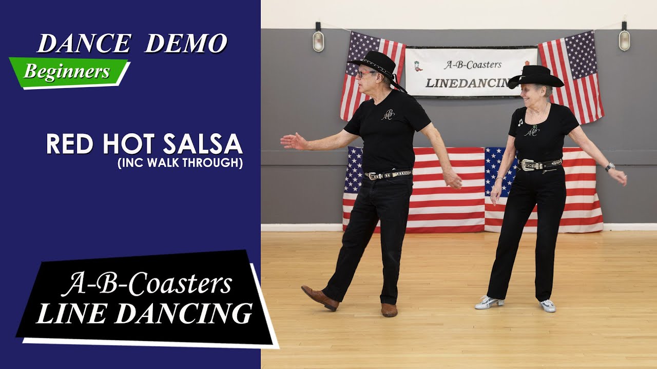 RED HOT SALSA - Line Dance Demo & Walk Through