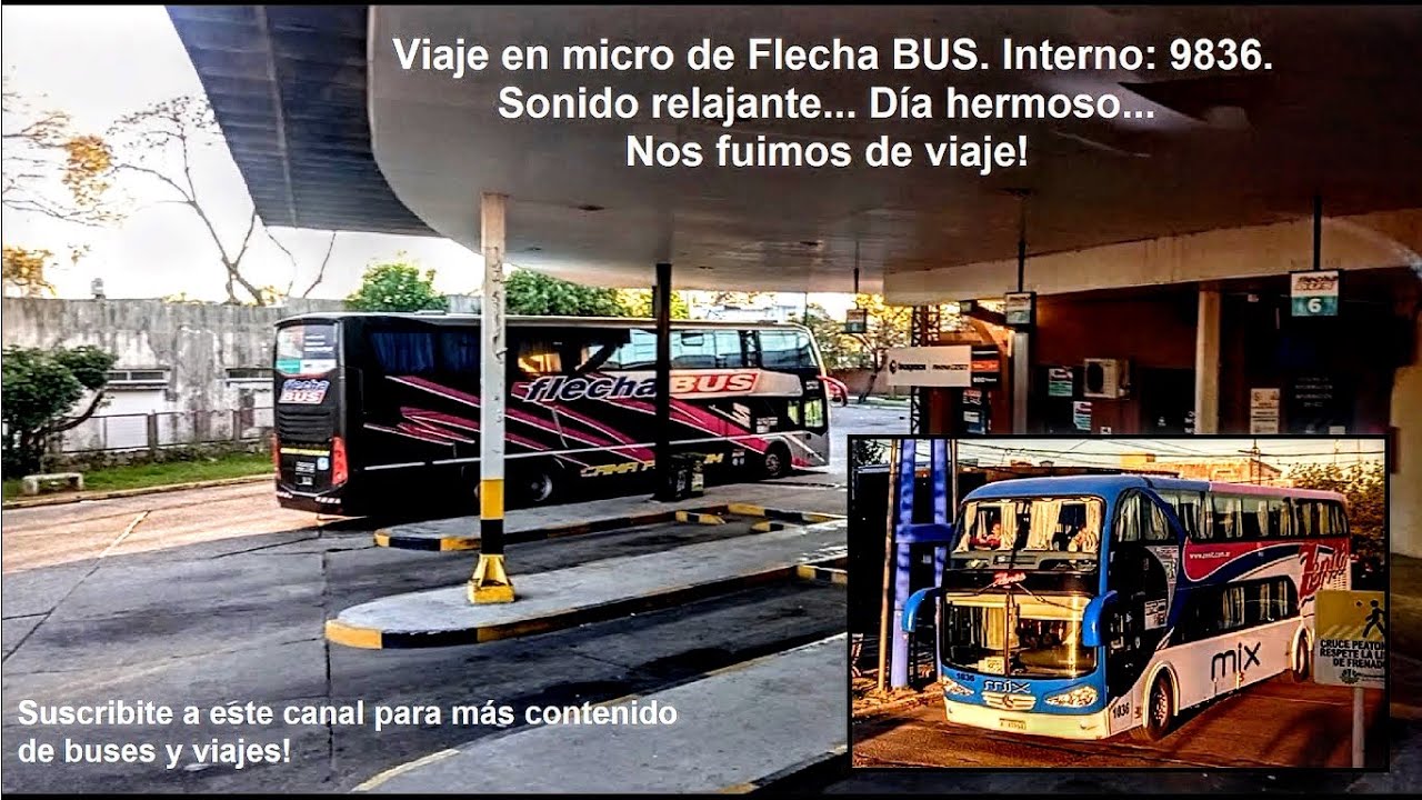 Sonido interno de un Marcopolo Scania de Flecha Bus... (Interno 9836)