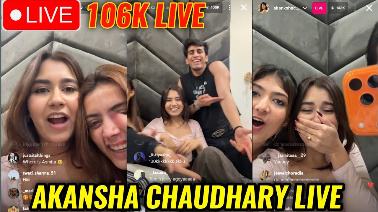 Akanksha Chaudhary Live ; Akanksha Chaudhary Breaks All Instagram Live Record 