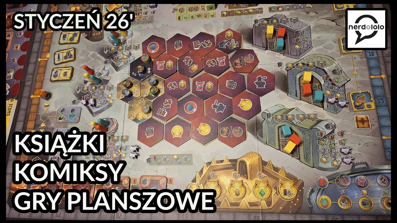 Nerdowskie Podsumowanie Styczeń 2026, cz.2 - Gry planszowe, Gry komputerowe, Książki i Komiksy.
