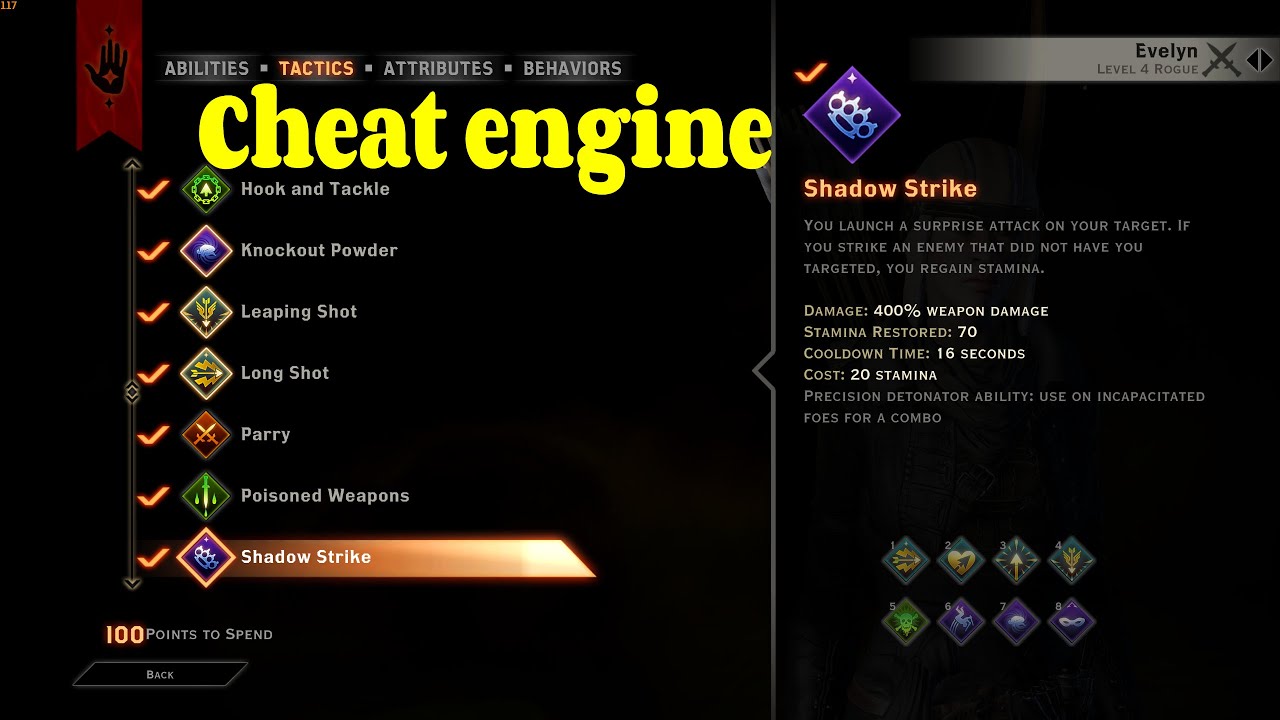 Dragon Age Inquisition - Cheat Engine Unlimited Points Works 100%