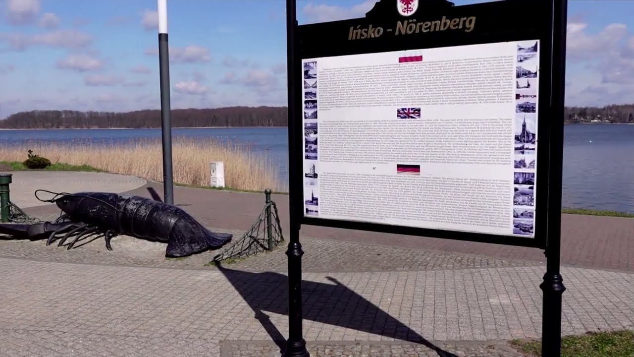 Ińsko wiosna 2022 - Miasto i jezioro, miejscowość wypoczynkowa, zachodniopomorskie.