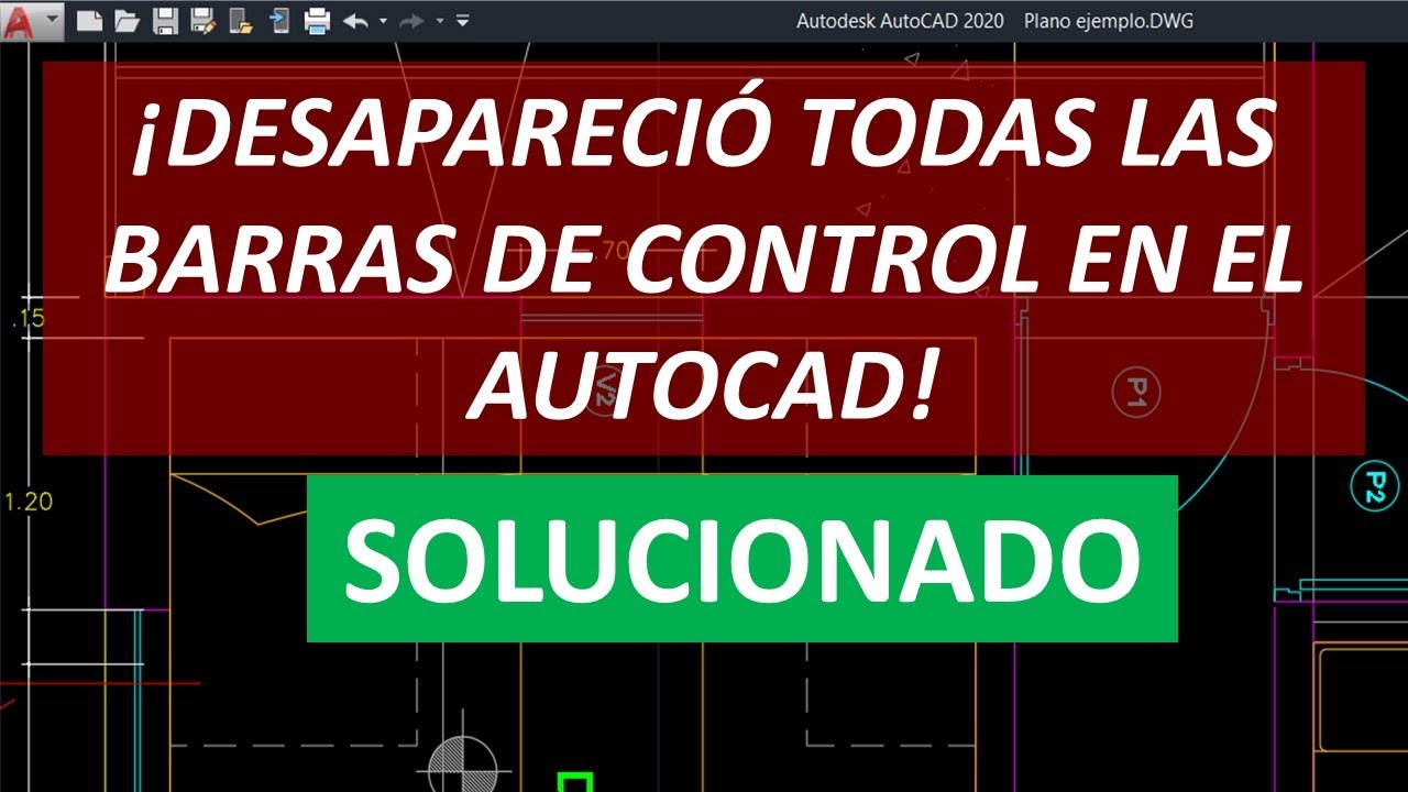 Restablecer configuración y barras por defecto en AutoCAD. Restaurar barra de Comandos, pestañas