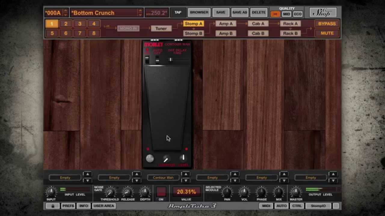 Official Morley Contour Wah now available in AmpliTube Custom Shop!