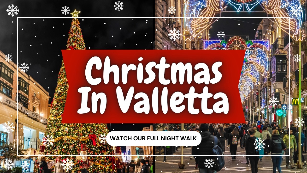 Valletta Malta During Christmas at Night | Is it Worth the Hype?🎄✨
