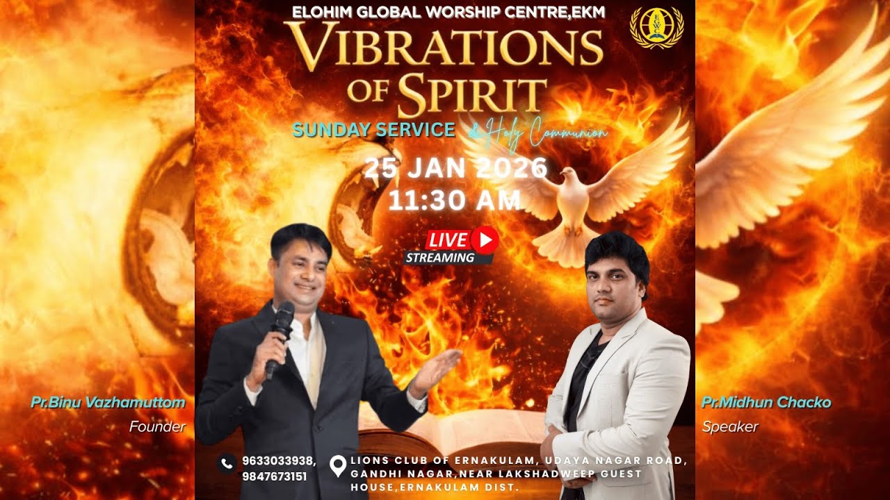 LIVE SUNDAY SERVICE | Prophet Midhun Chacko | 25 JANUARY 2026