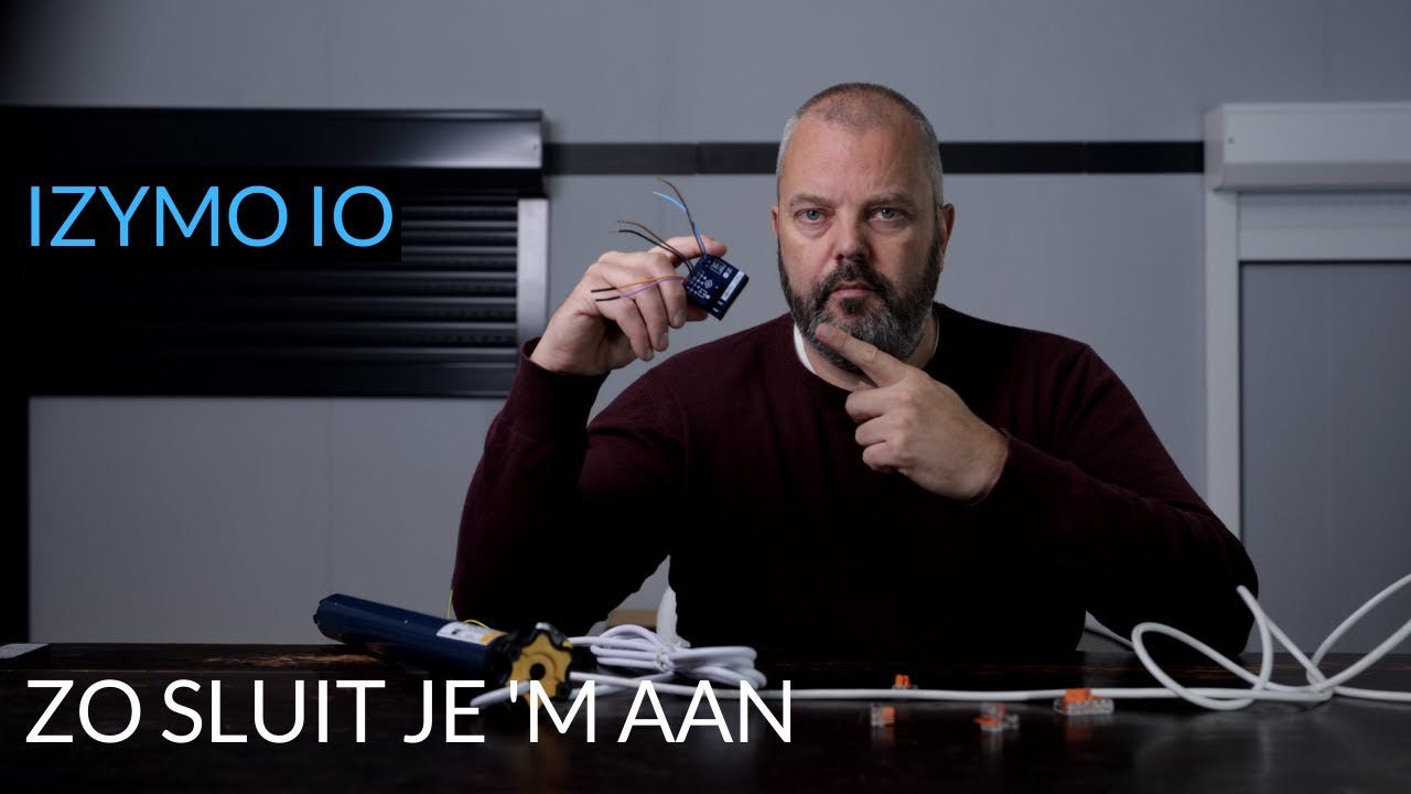 Zo sluit je de Somfy Izymo IO rolluikontvanger aan