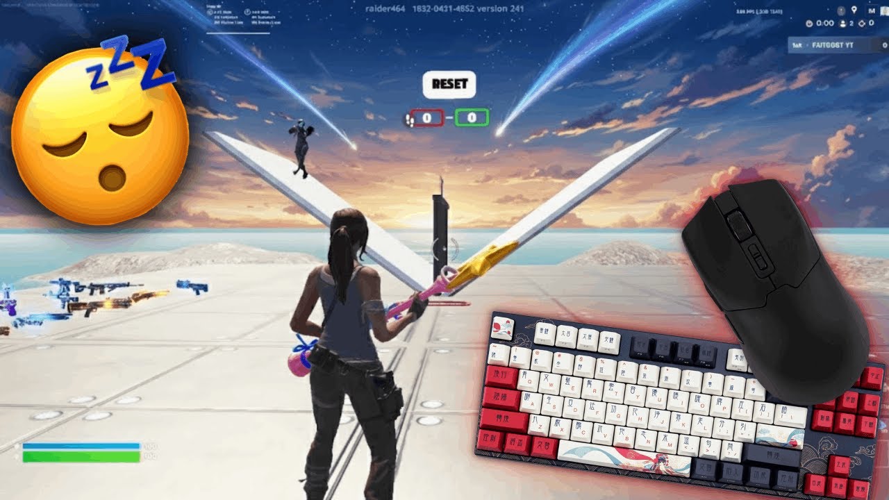 Chill ASMR😴 1v1 BUILD FIGHT🏆Satisfying Fortnite Keyboard Sounds 240FPS 4K