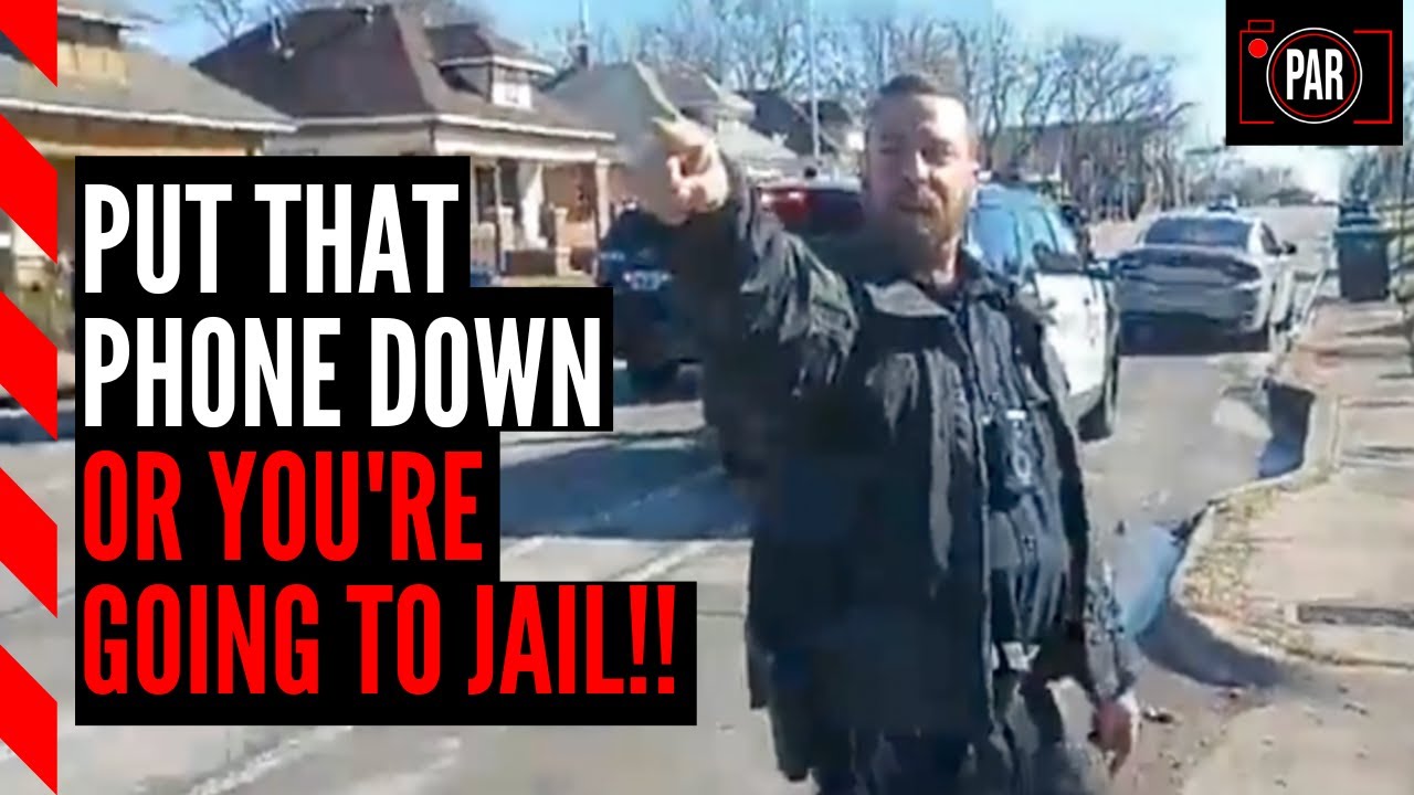 Police tried to stop a copwatcher from filming them, this is what happened when he pushed back