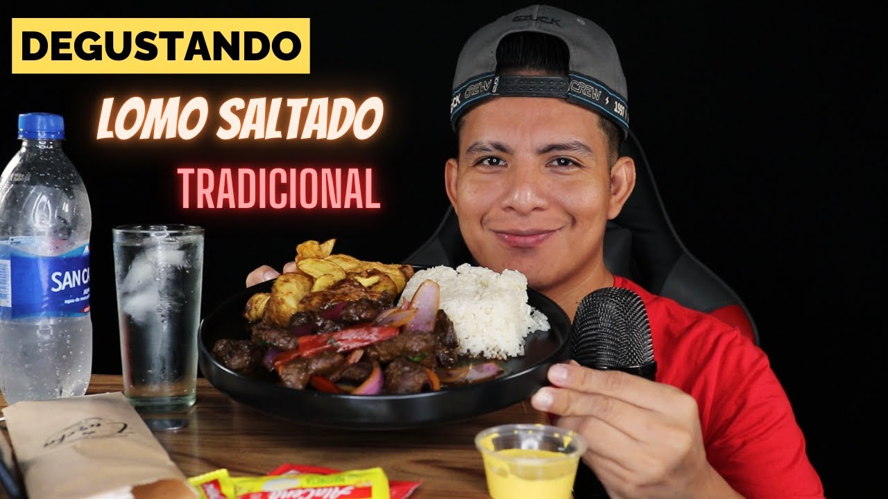 COMIENDO LOMO SALTADO TRADICIONAL || ASMR ||