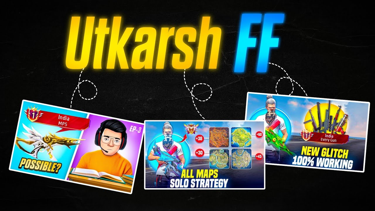 How to make Thumbnail like @utkarshff💥|| Thumbnail tutorial
