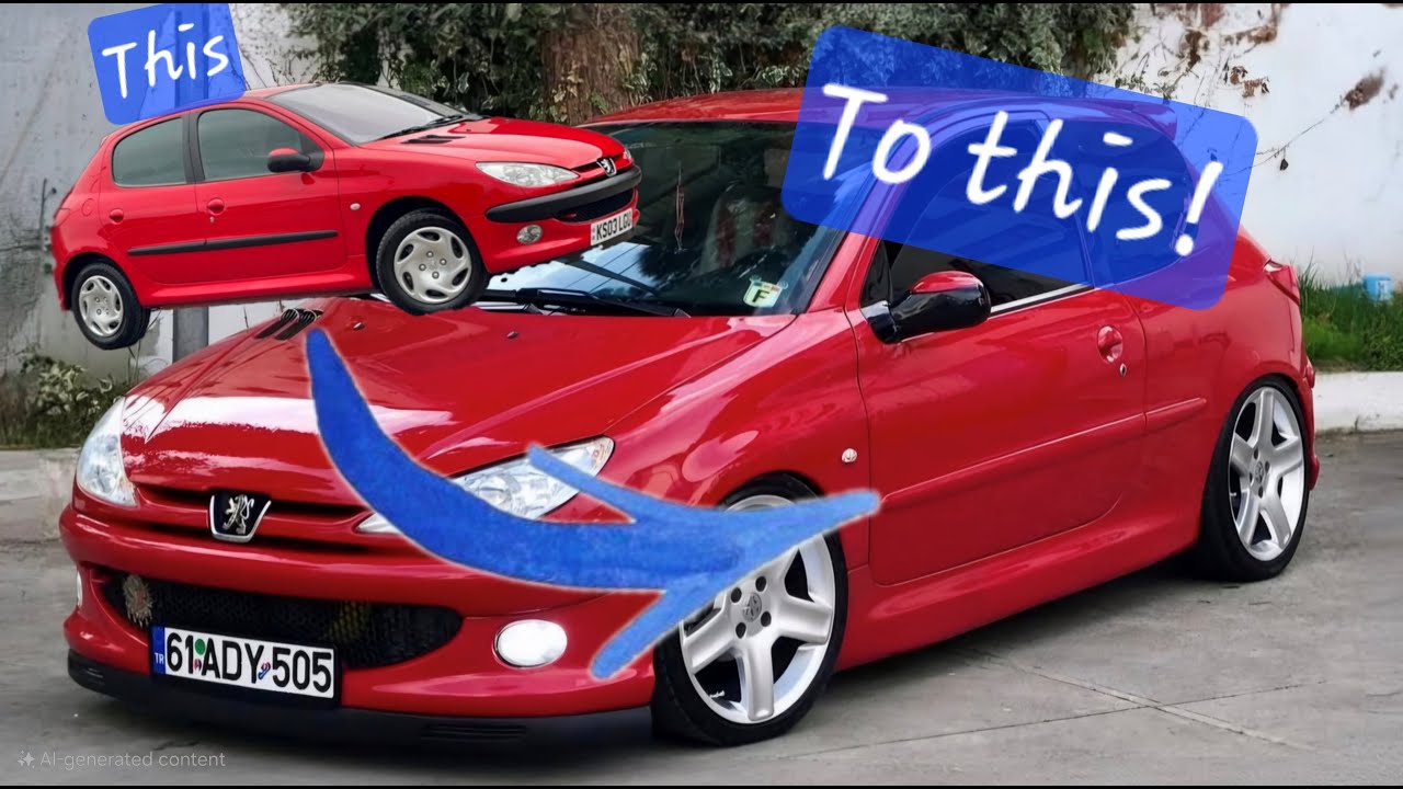 Lower Your Car For Free! Peugeot 206 How To Adjust Torsion Bars