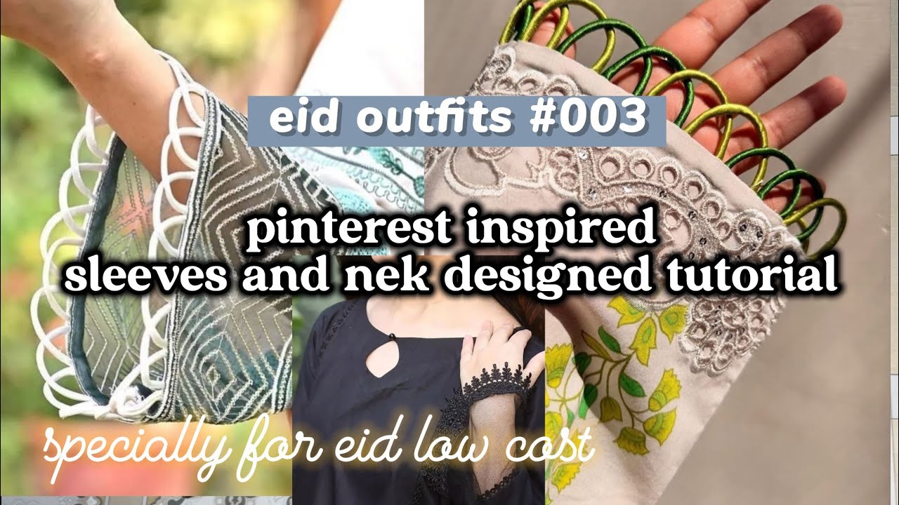 Pinterest Inspired Sleeves & Neck Design | Eid Special Dress Tutorial | @GirlsActivists #viral #eid