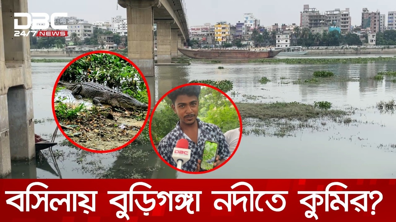 বুড়িগঙ্গা নদীতে কুমির আতঙ্ক | DBC NEWS