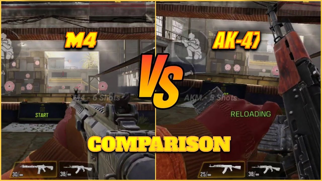 *NEW* M4 vs AK-47 ARs COMPARISON / Call of Duty Mobile India 2020