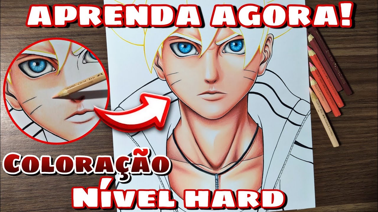Tutorial Passo a Passo de Como Colorir pele de Anime - Degradê Lápis Escolar [Nível Hard]