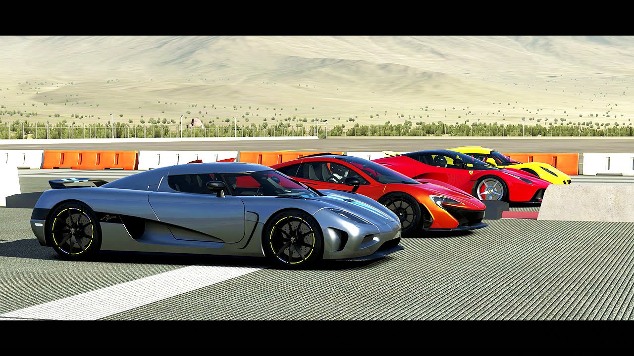 Forza 5 Drag Race: Koenigsegg AGERA vs. Ferarri LaFerrari vs. McLaren P1 vs. Hennessey Venom GT
