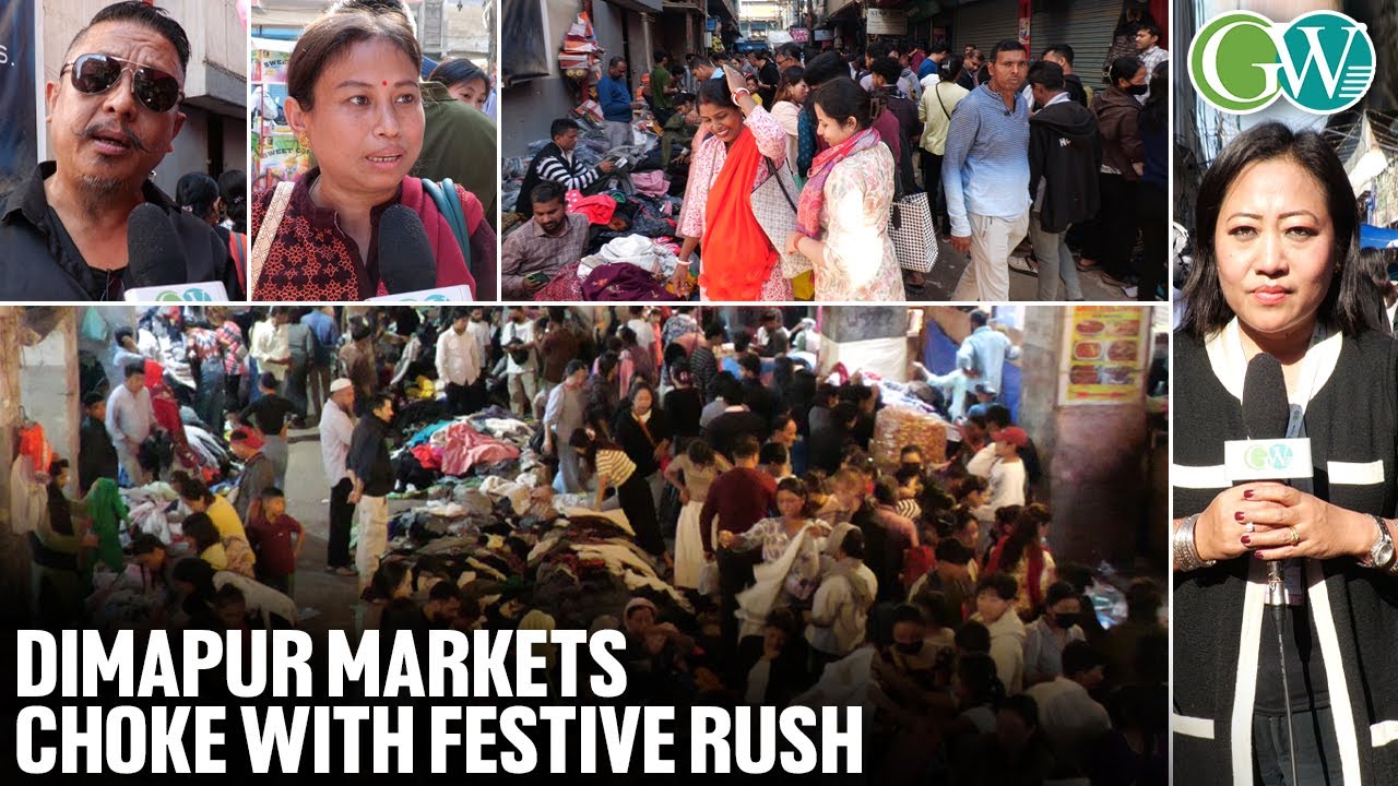 DIMAPUR: FESTIVE RUSH AT HAZI PARK, MP ROAD, NYAMO LOTHA ROAD & NEW MARKET