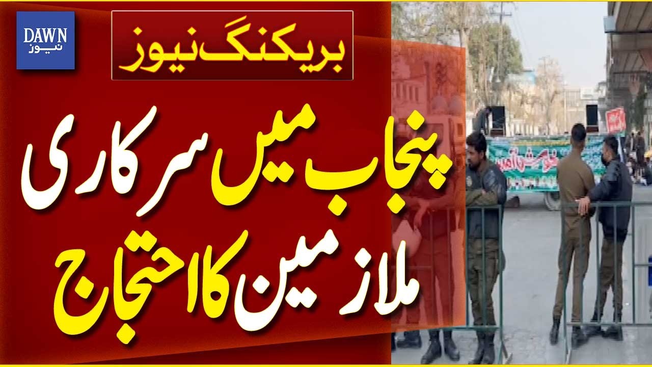 Government Employees Stage Protest Across Punjab | Breaking News | Dawn News