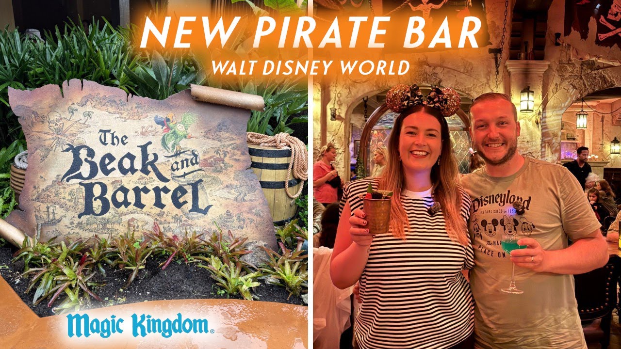 🏴‍☠️НОВЫЙ Пиратский бар в Magic Kingdom | Обзор Beak and Barrel | Adventureland | Еда и напитки D...