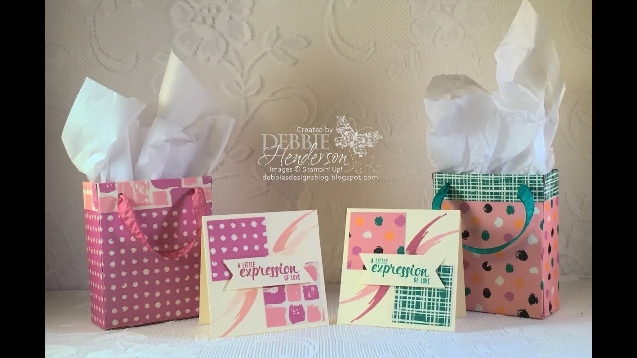 Create a Gift Bag using Stampin' Up! 6 x 6 Designer Paper Stack