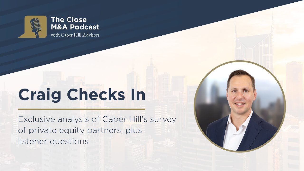 Craig Checks In: Annual Private Equity M&A Survey Insights