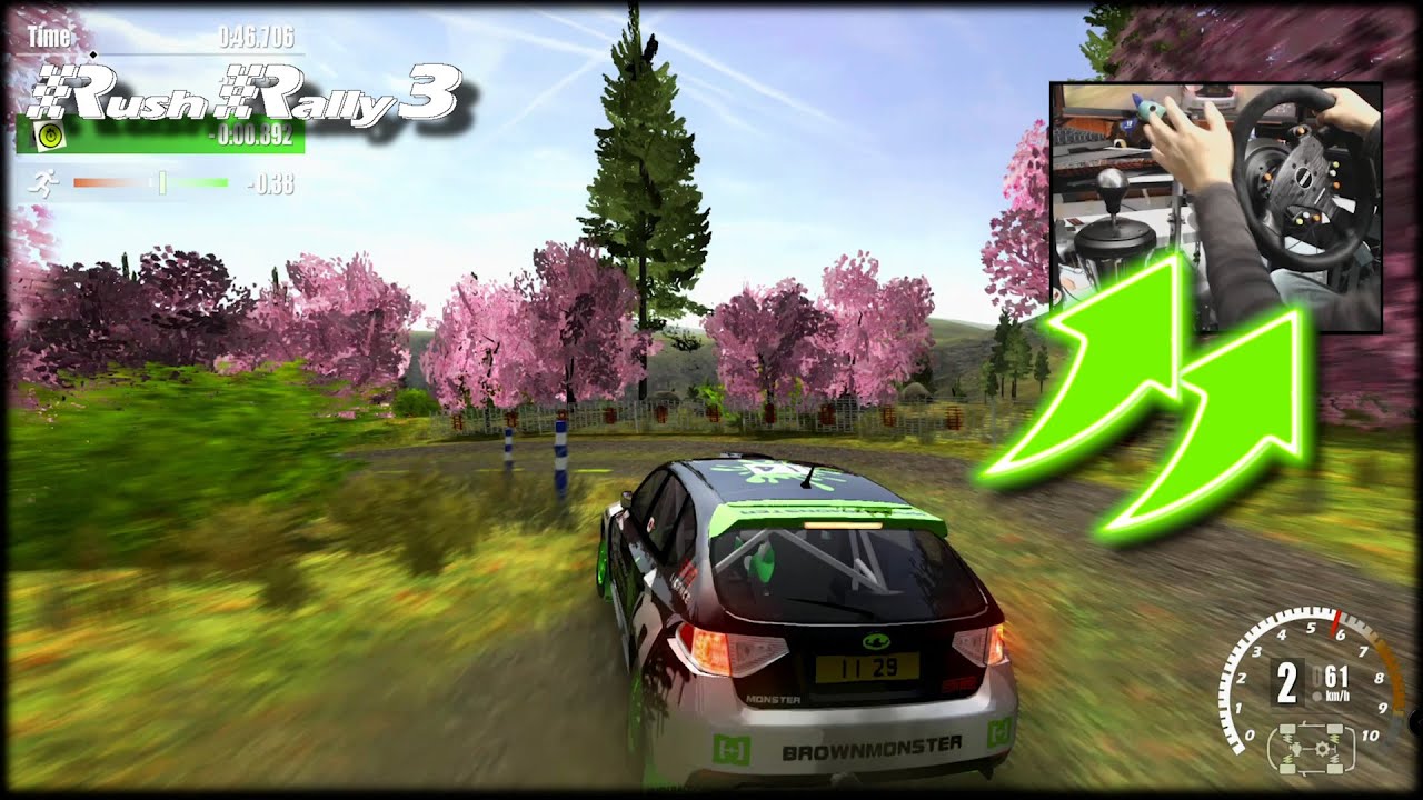 Subaru IMPREZA ? Rush Rally 3 / Thrustmaster Wheel + Handbrake + Shifter gameplay