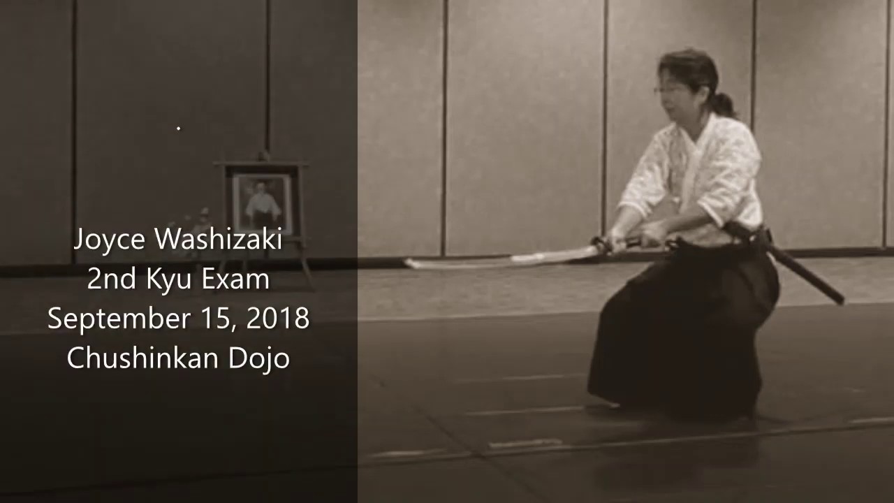 Joyce Washizaki Iaido 2nd Kyu Exam