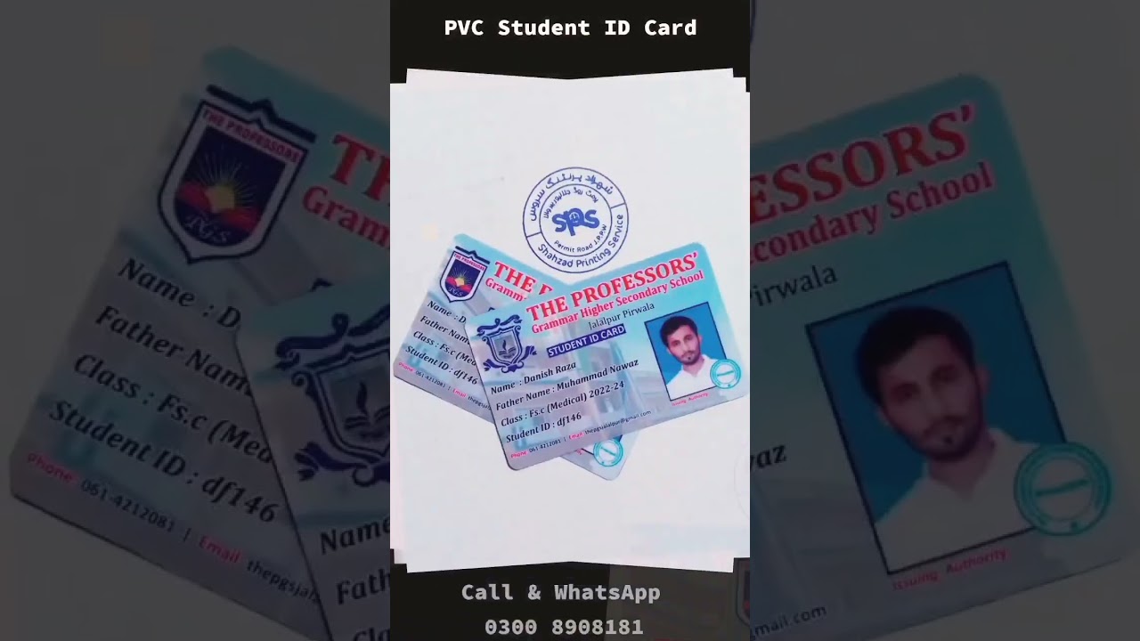 PVC STUDENT ID CARD