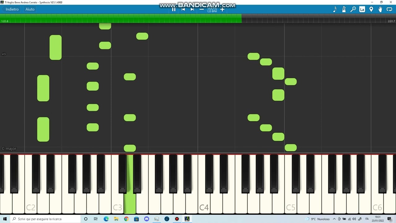Ti Voglio Bene Andrea Cerrato Piano Tutorial