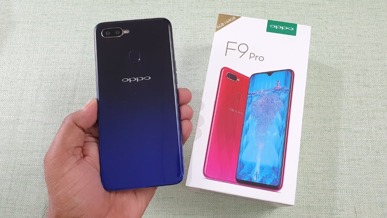 Oppo F9 Pro Unboxing & Hands On !