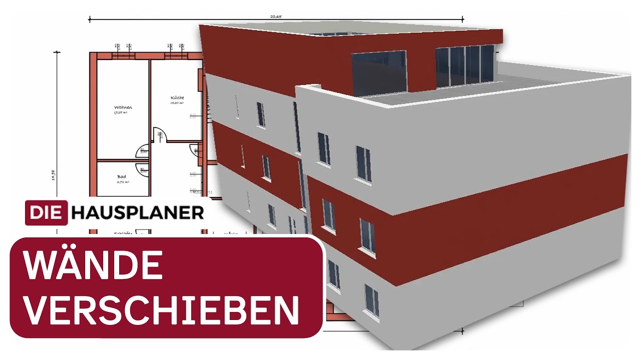 Wände verschieben leicht gemacht im 3D HAUSPLANER