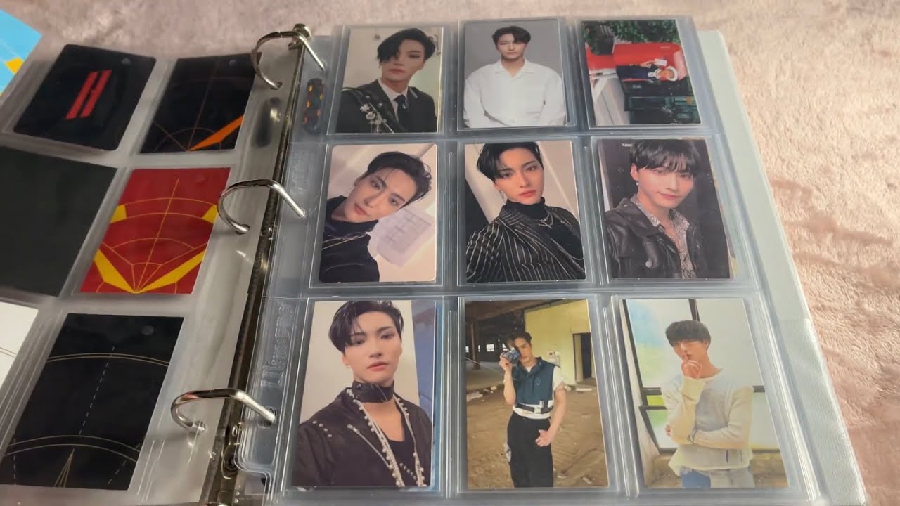 ASMR || my kpop photocard collection ✨ tapping, scratching, close whisper