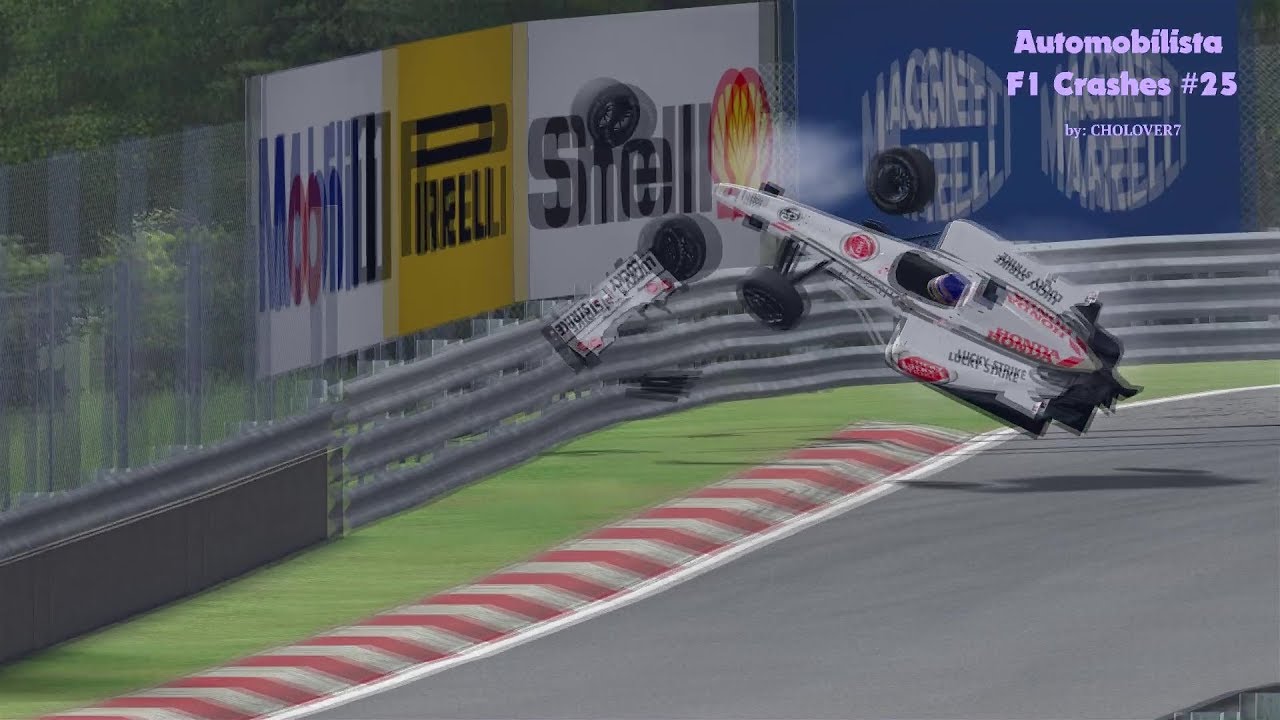 Automobilista Formula 1 Crashes #25 NO MUSIC
