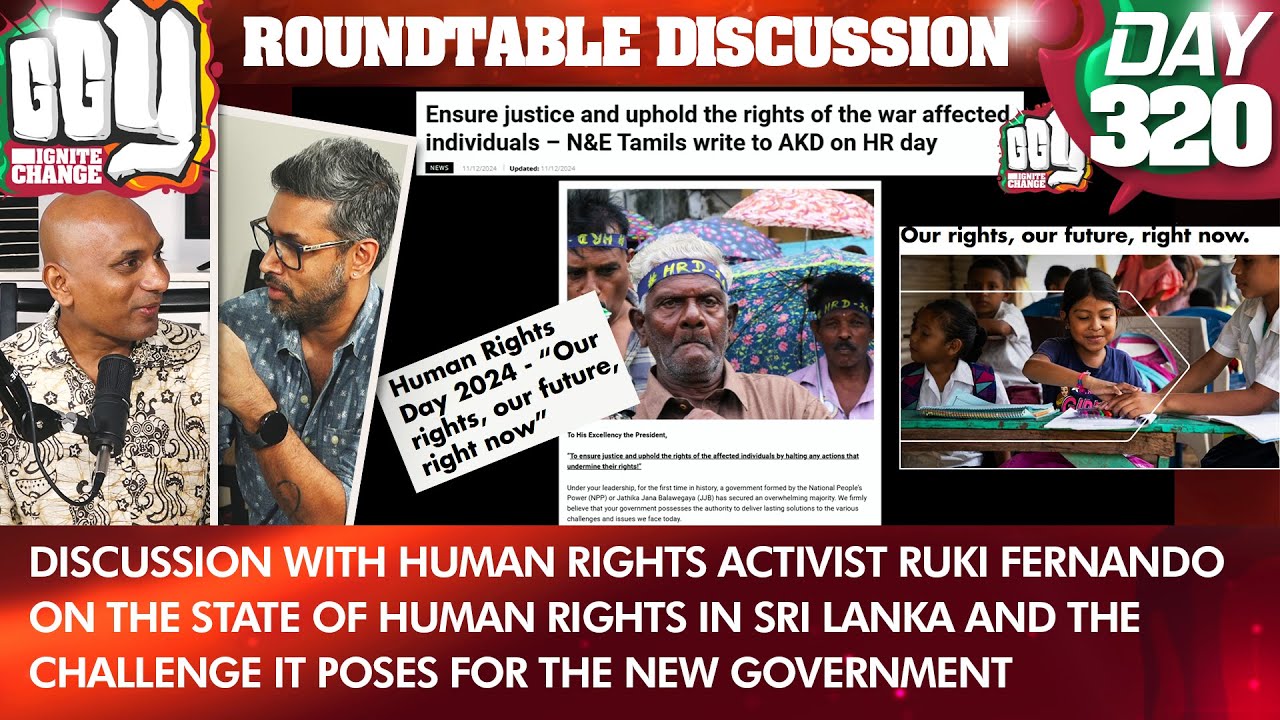 Day #320 at the GGY- Roundtable Discussion with Human Rights Activist Ruki Fernando
