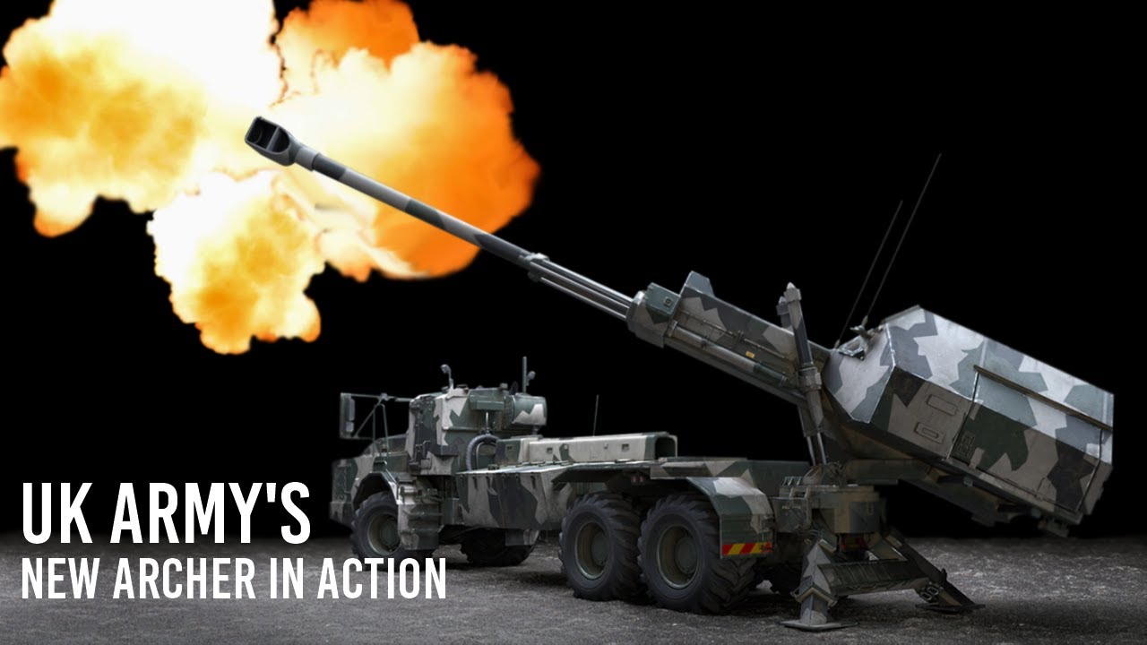 Cutting-edge firepower: The British Army's new Archer artillery gun in action